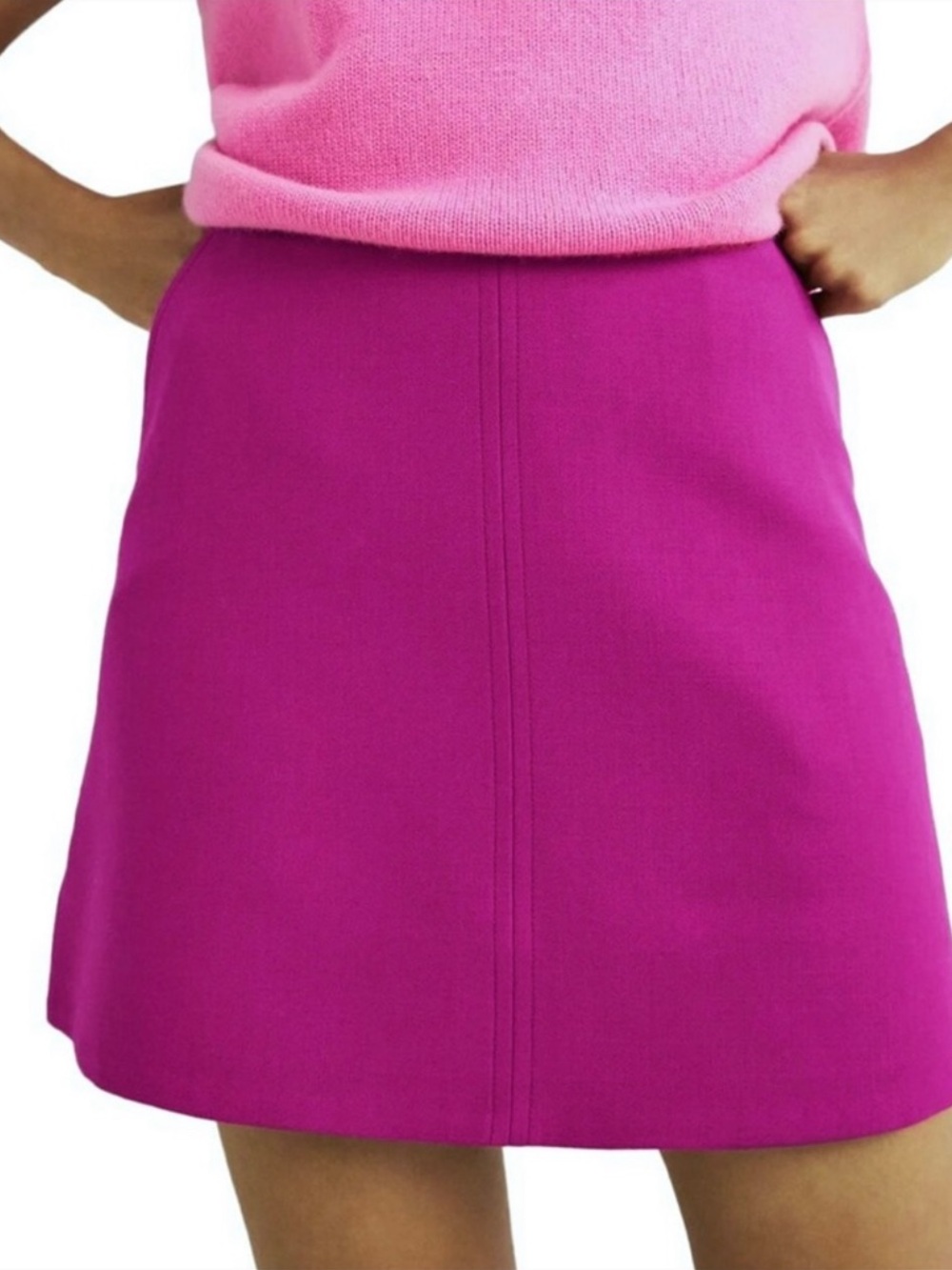 NWT Theory Vanisa Wool A-Line Skirt